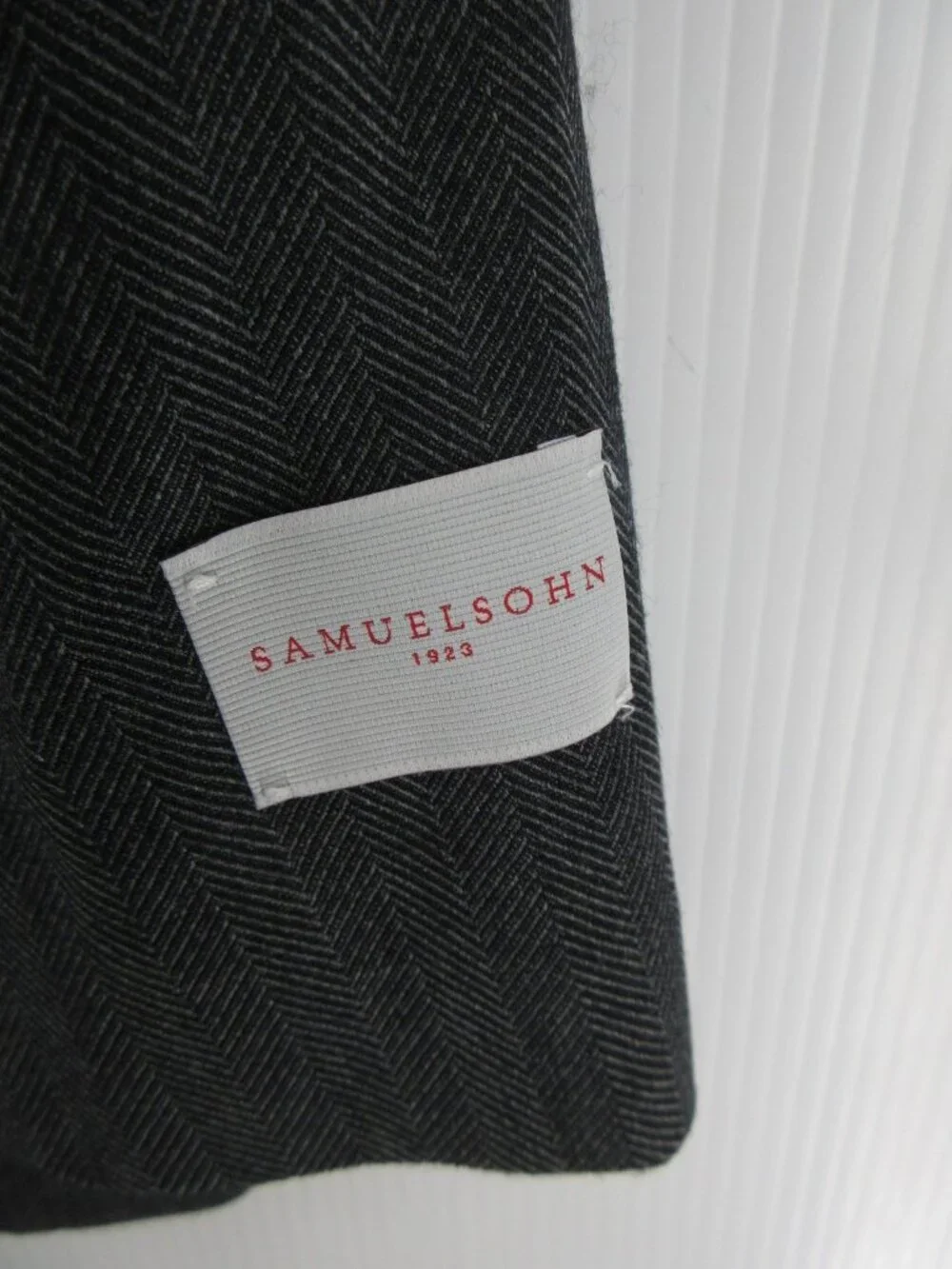 Samuelsohn Sport Coat 52 Blazer Wool Blend Herringbone Jacket Lined NEW